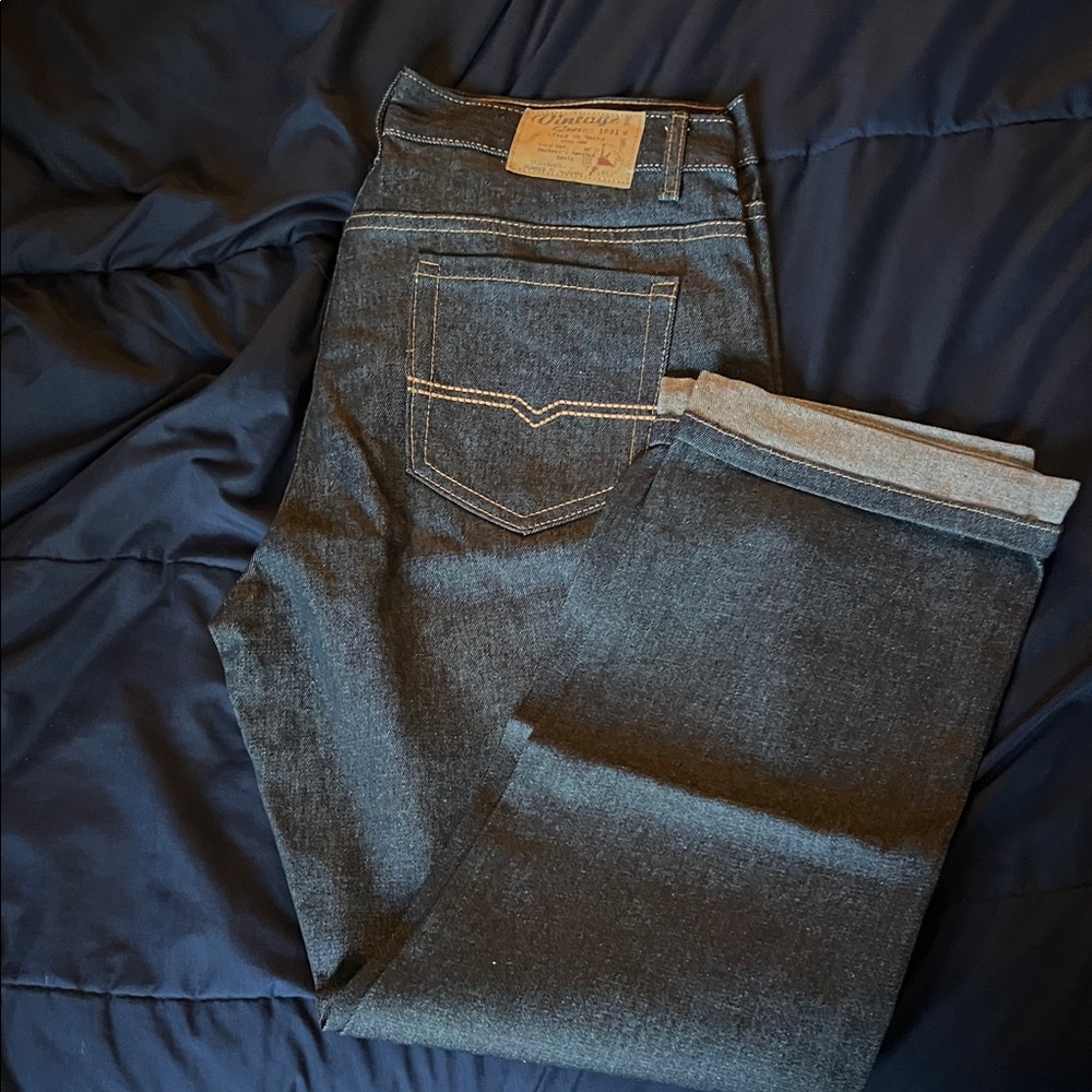 Classic Indigo Men's Straight Jeans